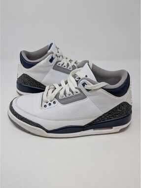 Nike Air Jordan 3 Retro Midnight Navy CT8532-140 Men's Size 8 Shoes